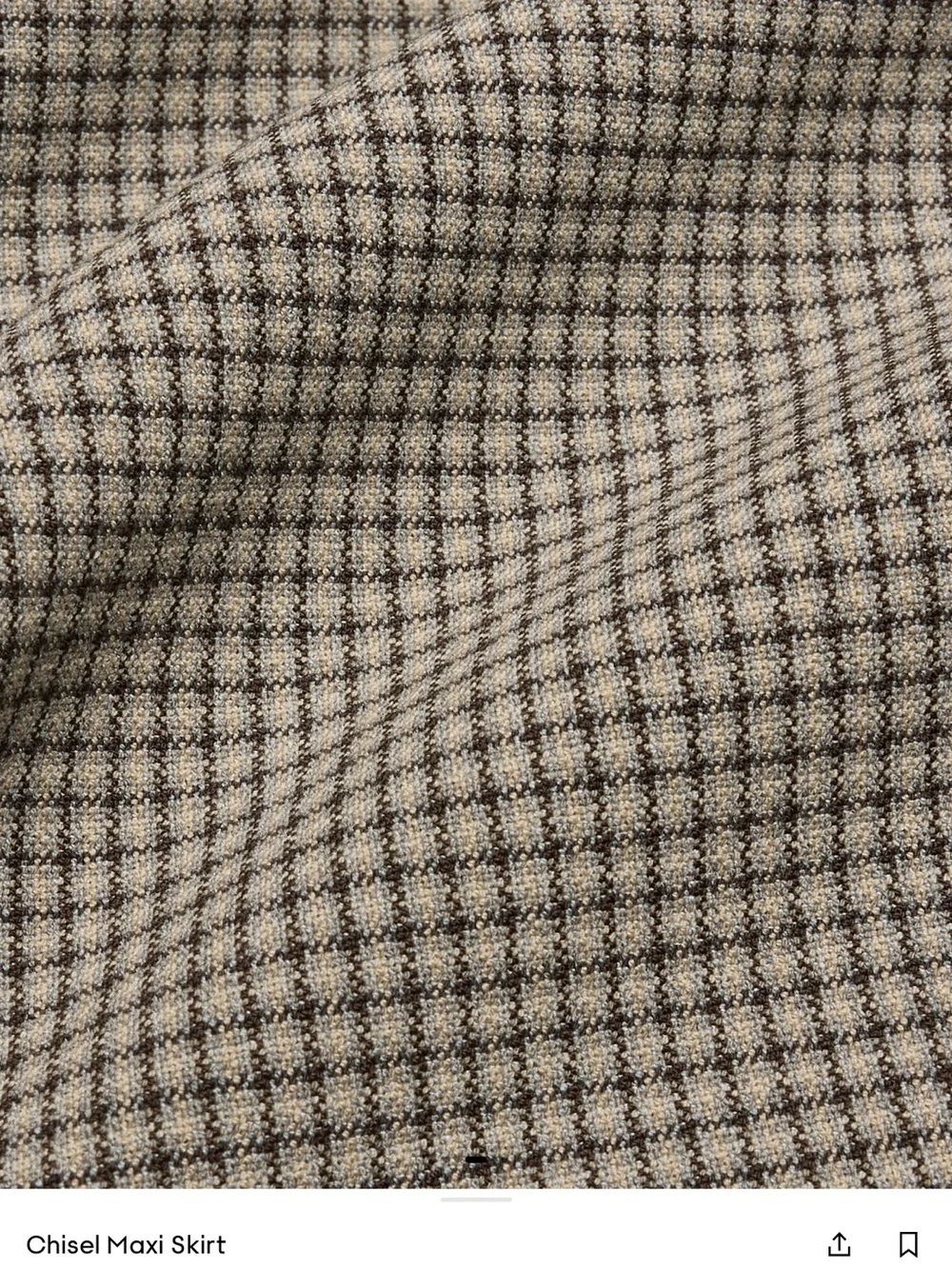 NWT Aritzia Chisel Maxi Skirt by Babaton, Grey Check, Maxi Pencil Skirt, Size 6 - Picture 15 of 16